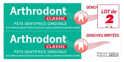 Arthrodont Classic Pâte Dentifrice Gingivale Lot de 2 x 75 ml