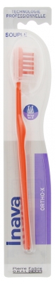 Inava Ortho-X Brosse à Dents Souple 20/100 - Couleur : Orange