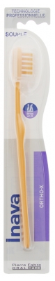 Inava Ortho-X Brosse à Dents Souple 20/100 - Couleur : Jaune