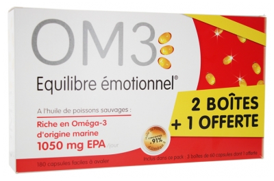 OM3 Équilibre Émotionnel Lot de 3 x 60 Capsules