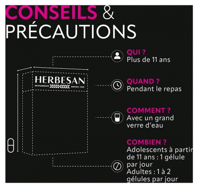 Herbesan Probiotiques Flore Intestinale 15 Gélules