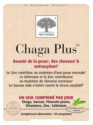 Nuevo Nordic Chaga Plus 30 Comprimidos