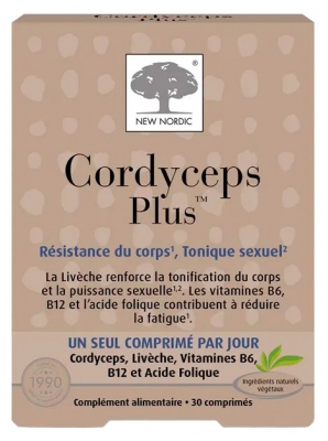 New Nordic Cordyceps Plus 30 Comprimés