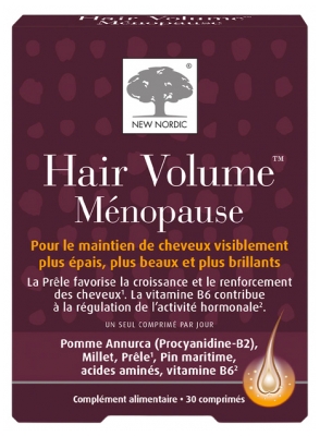 New Nordic Hair Volume Ménopause 30 Comprimés