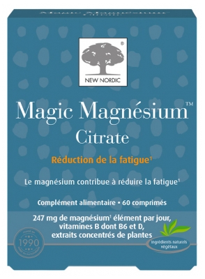New Nordic Magic Magnésium Citrate 60 Comprimés