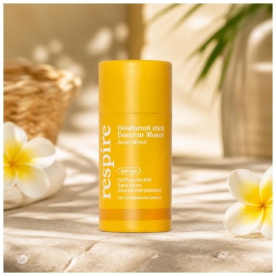 Respire Deodorant Stick Douceur Monoï Karton Bio 50 g