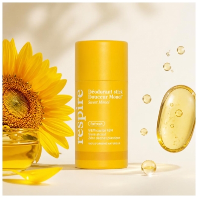 Respire Deodorant Stick Douceur Monoï Karton Bio 50 g
