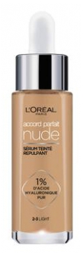 L'Oréal Paris Accord Parfait Nude Siero Colorato Rimpolpante 30 ml - Tinta: 2-3 Luce