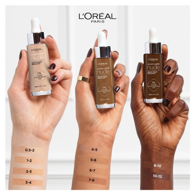 Ser colorat L'Oréal Paris Accord Parfait Nude cu efect de umplere 30 ml - Tentă: 0.5-2 Foarte u?oar?