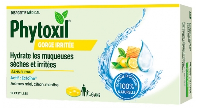Sanofi Phytoxil Garganta Irritada Mel Limão Hortelã 16 Pastilhas