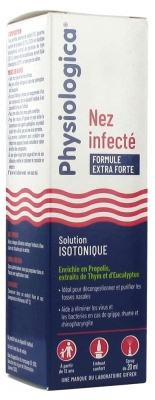 Gifrer Physiologica Solución Isotónica Nariz Infectada Fórmula Extra Fuerte Spray 20 ml