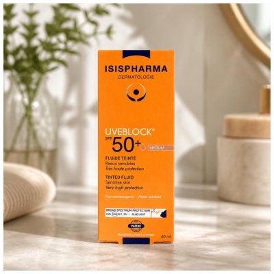 Isispharma Uveblock Färgad Fluid SPF50+ 40 ml