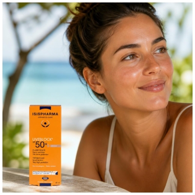 Isispharma Uveblock Tonēts Flīds SPF50+ 40 ml