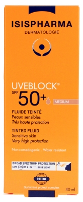 Isispharma Uveblock Tonēts Flīds SPF50+ 40 ml