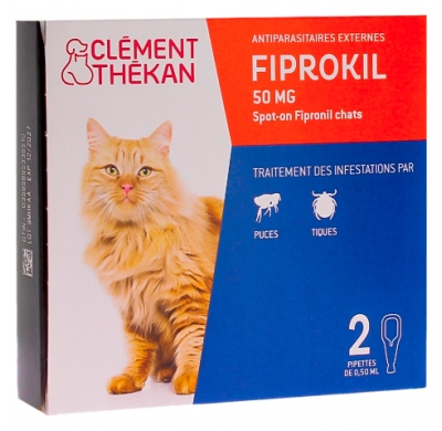 Clément Thékan Fiprokil 50 mg Chat 2 Pipettes