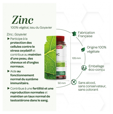 Superdiet Zinc 60 Comprimés