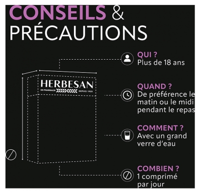 Herbesan Vision Santé des Yeux 60 Comprimés