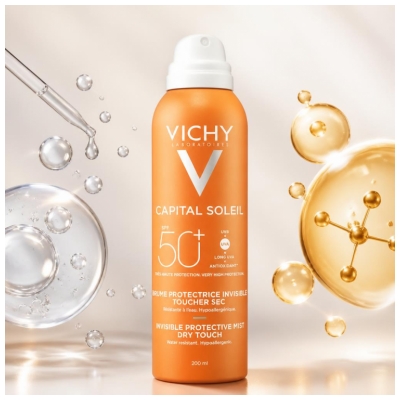 Vichy Capital Soleil Neviden zaščitni sprej SPF50+ 200 ml