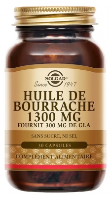 Solgar Óleo de Borragem 1300 mg 30 Cápsulas