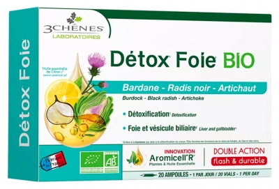 Les 3 Chênes Phyto Aromicell'R Détox Foie Bio 20 Ampoules