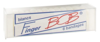 Finger Bob Bandages Colorés pour Doigts 6 Unités - Teinte : Blanc