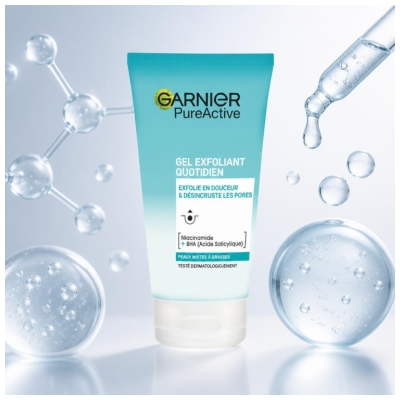 Garnier PureActive Gel Exfoliant Quotidien 150 ml