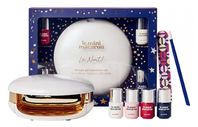 Kit Deluxe Semi-Permanent Lac de Unghii Le Mini Macaron Noaptea