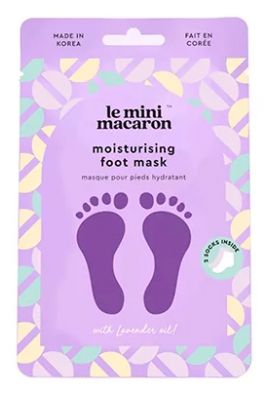 Mini Macaron Mască Hidratantă pentru Picioare Lavandă