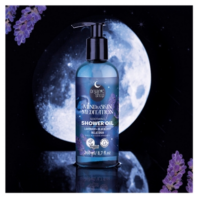 Organic Shop Ulei de Duș Lavandă Afine & Melatonină 260 ml