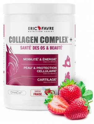 Eric Favre Collagen Complex + Santé des Os & Beauté Fraise 300 g