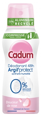 Desodorizante Cadum Argil'Protect 48H Suavidade de Rosa Spray 100 ml