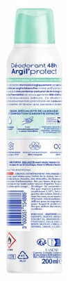 Argil'Protect 48H Desodorante Frescor Algodón Spray 200 ml