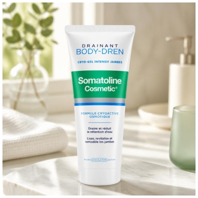 Somatoline Cosmetic Drainant Body-Dren Cryo-Gel Intensif Jambes 200 ml