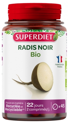Superdiet Biologische Zwarte Radijs 45 tabletten