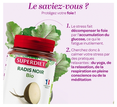 Superdiet Radis Noir Bio 45 Comprimés