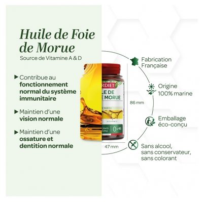 Superdiet Huile de Foie de Morue 45 Capsules