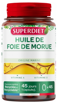 Superdiet Olio di Fegato di Merluzzo 45 Capsule