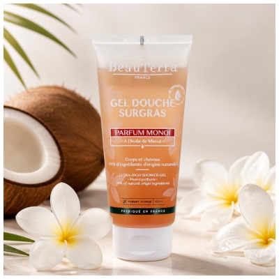BeauTerra Pārmērīgi Bagātinātais Dušas Želeja Monoï 100 ml