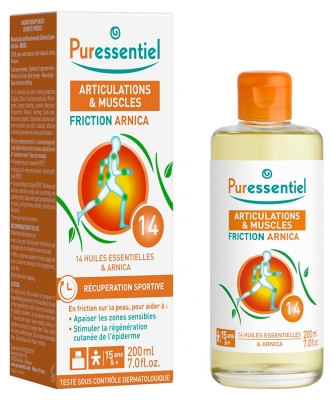 Puressentiel Articulații & Mușchi Fricțiune Arnică cu 14 Uleiuri Esențiale 200 ml