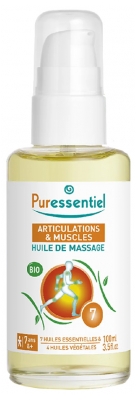 Puressentiel Aceite de Masaje Articulaciones y Músculos Árnica Gaultheria Bio 100 ml