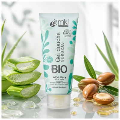 MKL Green Nature Gel Douche Surgras Aloe Vera Bio 200 ml