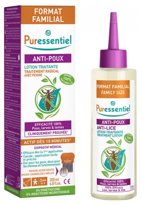 Puressentiel Anti-Poux Lotion Traitante 200 ml + Peigne