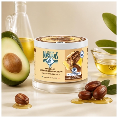 Le Petit Marseillais Masque 4en1 Expert Réparation Jojoba 370 ml