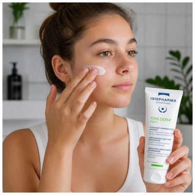 Isispharma Teen Derm Hydra Raminamasis kompensuojamasis drėkintuvas 100 ml