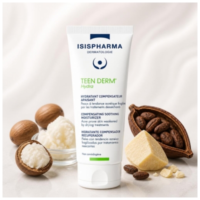 Isispharma Teen Derm Hydra Raminamasis kompensuojamasis drėkintuvas 100 ml