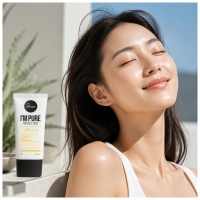 Cremă de protecție solară Suntique I'm Pure Perfect Cica SPF50+ 50 ml