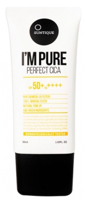 Cremă de protecție solară Suntique I'm Pure Perfect Cica SPF50+ 50 ml
