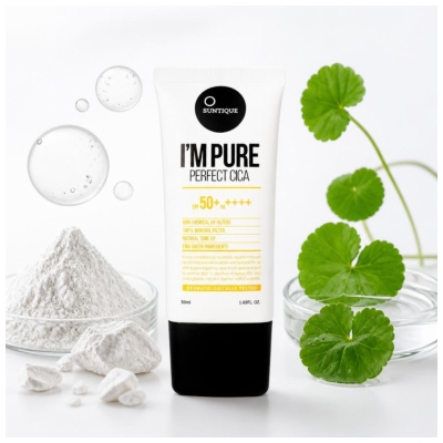 Suntique I'm Pure Perfect Cica Krema za sončenje SPF50+ 50 ml