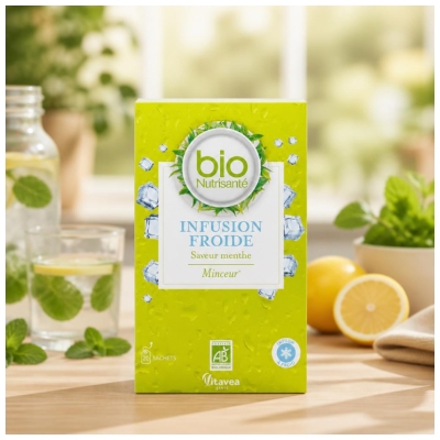 Vitavea Kold Infusion Slankemiddel Mynte Smag Økologisk 20 Breve