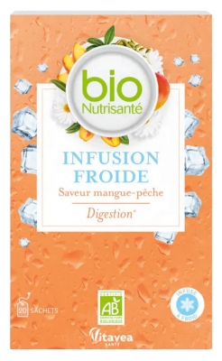 Vitavea Kalter Tee Verdauung Geschmack Mango-Pfirsich Bio 20 Beutel